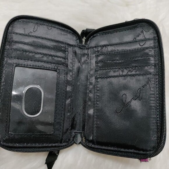 Vera Bradley Purple Floral Wristlet Wallet Classic Boho Print - Picture 2 of 7